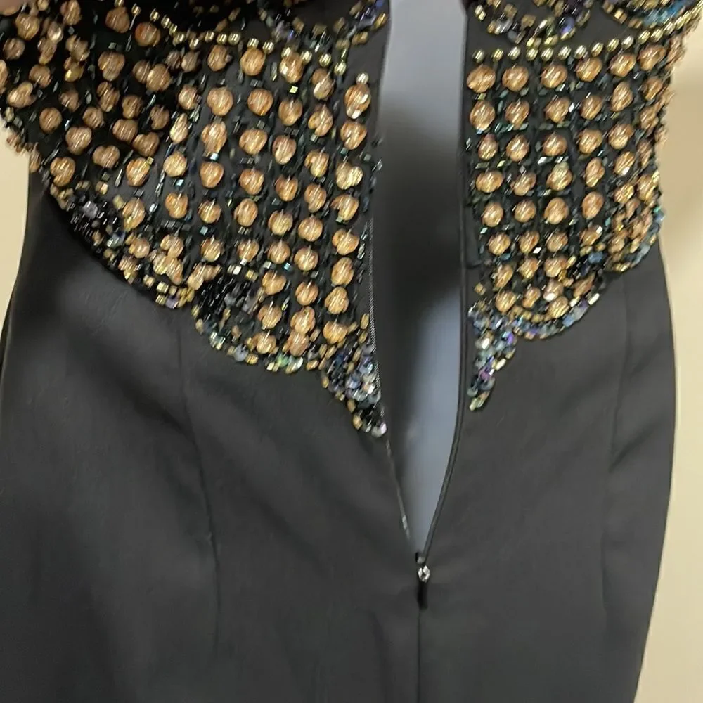 NWOT Alyce Designs Vintage Sequin Prom Party Beaded Dress. Size 8 M medium - Picture 10 of 14